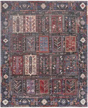 Afghan Aryana Tribal Charcoal/Multi - 9' x 11' 8''