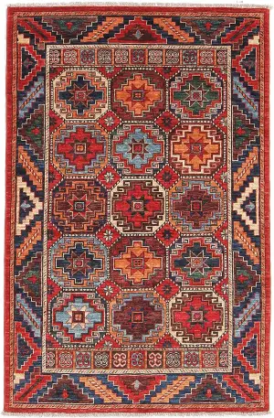 Afghan Aryana Turkmen Multi - 3' 1'' x 5' 11''