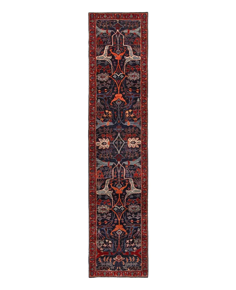 Afghan Faryab Bijar Red  -  2' 8'' x  12' 1''