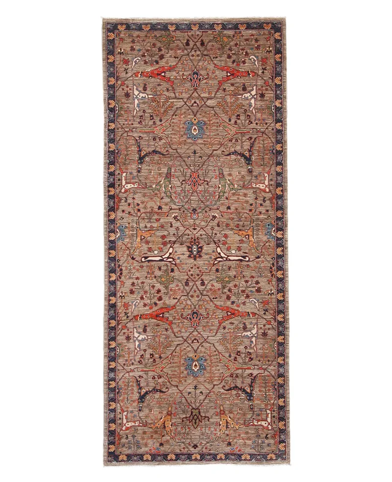 Afghan Faryab Bijar Blue  -  4' 1'' x  10' 