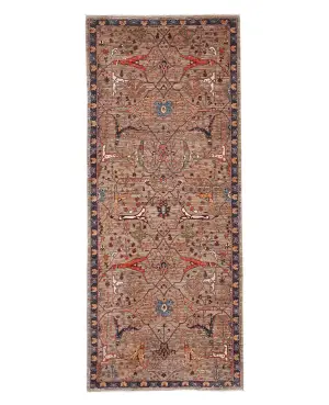 Afghan Faryab Bijar Blue - 4' 1'' x 10'