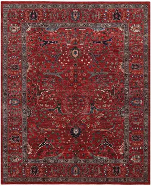 Afghan Faryab Bijar Red - 8' 1'' x 11' 8''