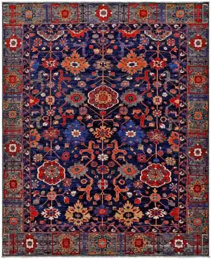 Afghan Faryab Heriz Teal - 8' 1'' x 9' 7''