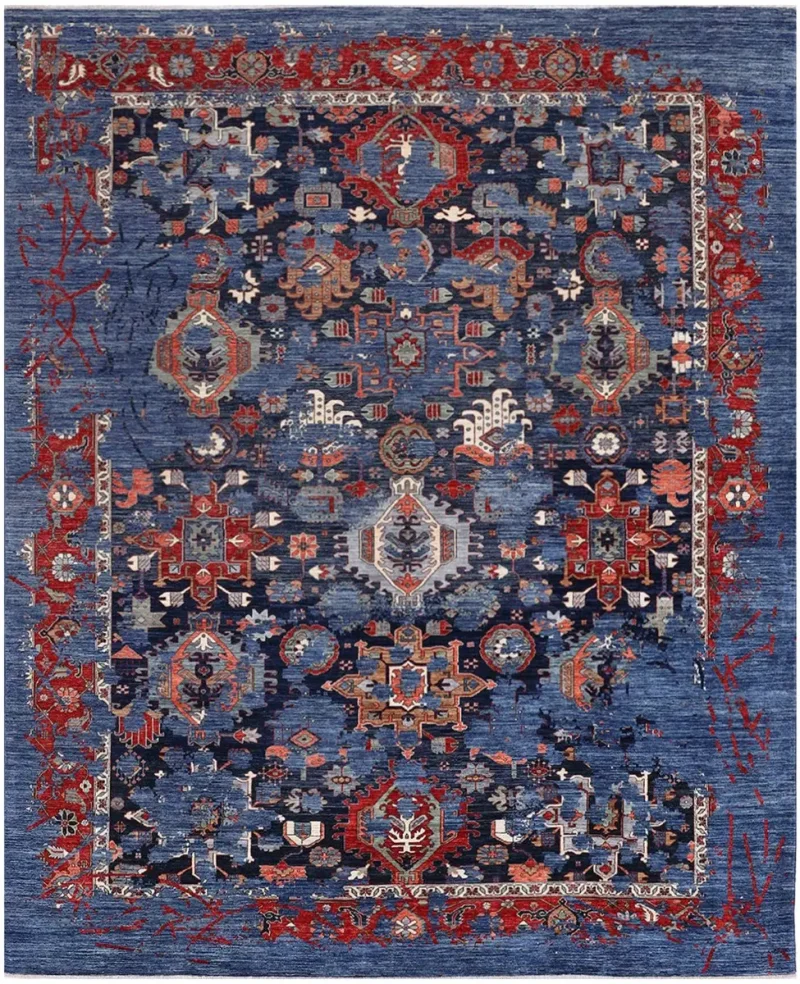Afghan Faryab Karajeh Blue  -  8' 11'' x  12' 
