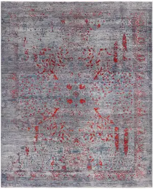 Afghan Faryab Modern Luri Grey - 8' 7'' x 11' 8''