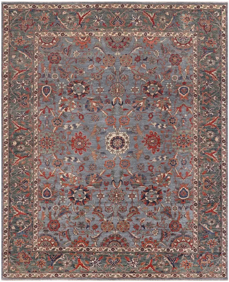 Afghan Faryab Sultanabad Grey  -  8' 9'' x  12' 
