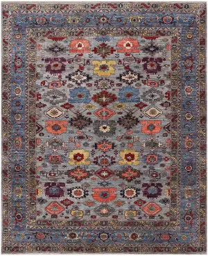 Afghan Faryab Sultanabad Grey - 8' 10'' x 11' 7''