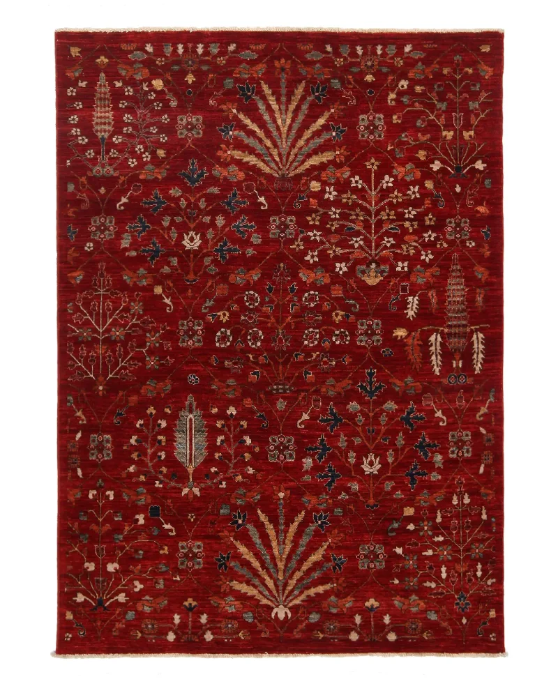 Afghan Fine Aryana Bakhtiari Red  -  4' 9'' x  6' 7''