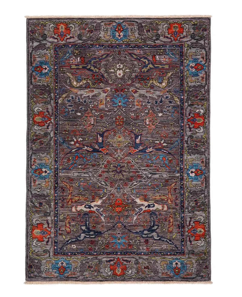Afghan Fine Aryana Bijar Brown/Multi  -  4'  x  5' 10''