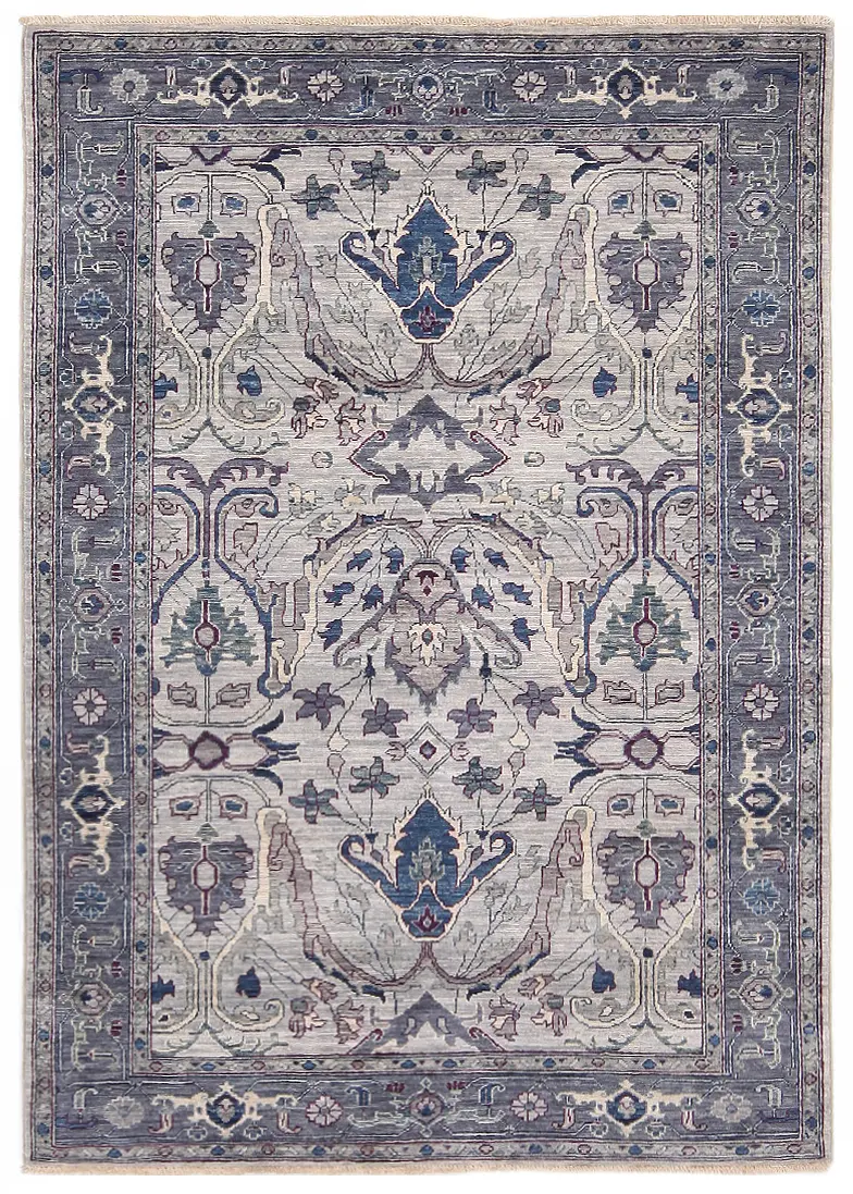 Afghan Fine Aryana Bijar Grey  -  4' 2'' x  6' 
