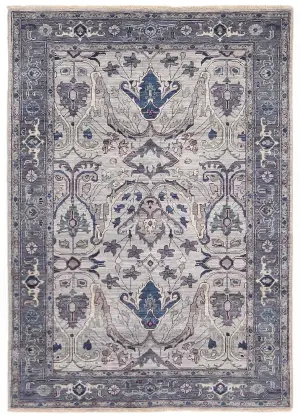 Afghan Fine Aryana Bijar Grey - 4' 2'' x 6'