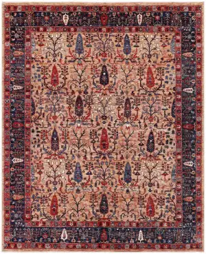 Afghan Fine Aryana Bijar Camel - 8' x 9' 11''