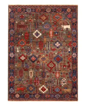 Afghan Fine Aryana Caucasian Blue - 4' 8'' x 6' 4''