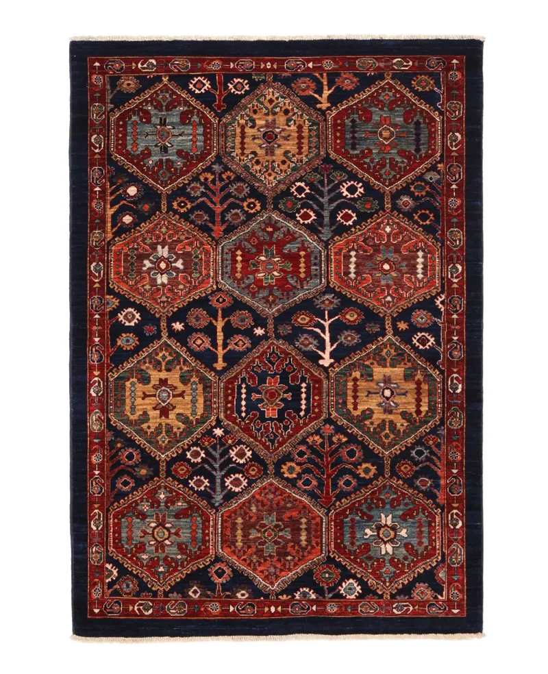 Afghan Fine Aryana Caucasian Navy  -  4' 2'' x  6' 