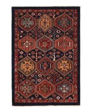 Afghan Fine Aryana Caucasian Navy - 4' 2'' x 6'