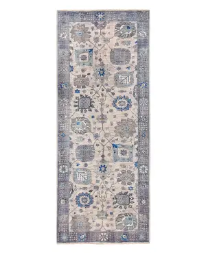 Afghan Fine Aryana Caucasian Grey - 4' 6'' x 11' 9''