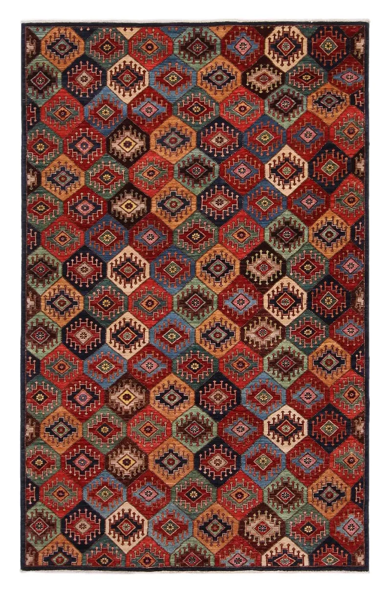 Afghan Fine Aryana Caucasian Multi  -  5'  x  7' 11''