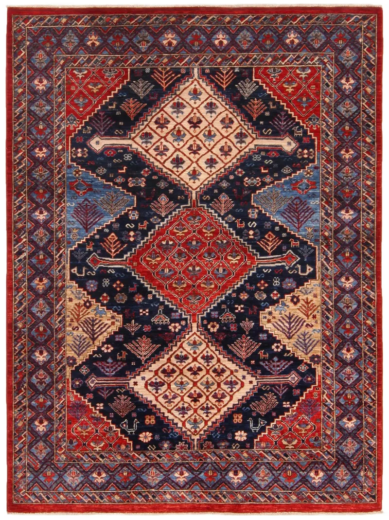 Afghan Fine Aryana Ghashghai Multi  -  5'  x  6' 9''