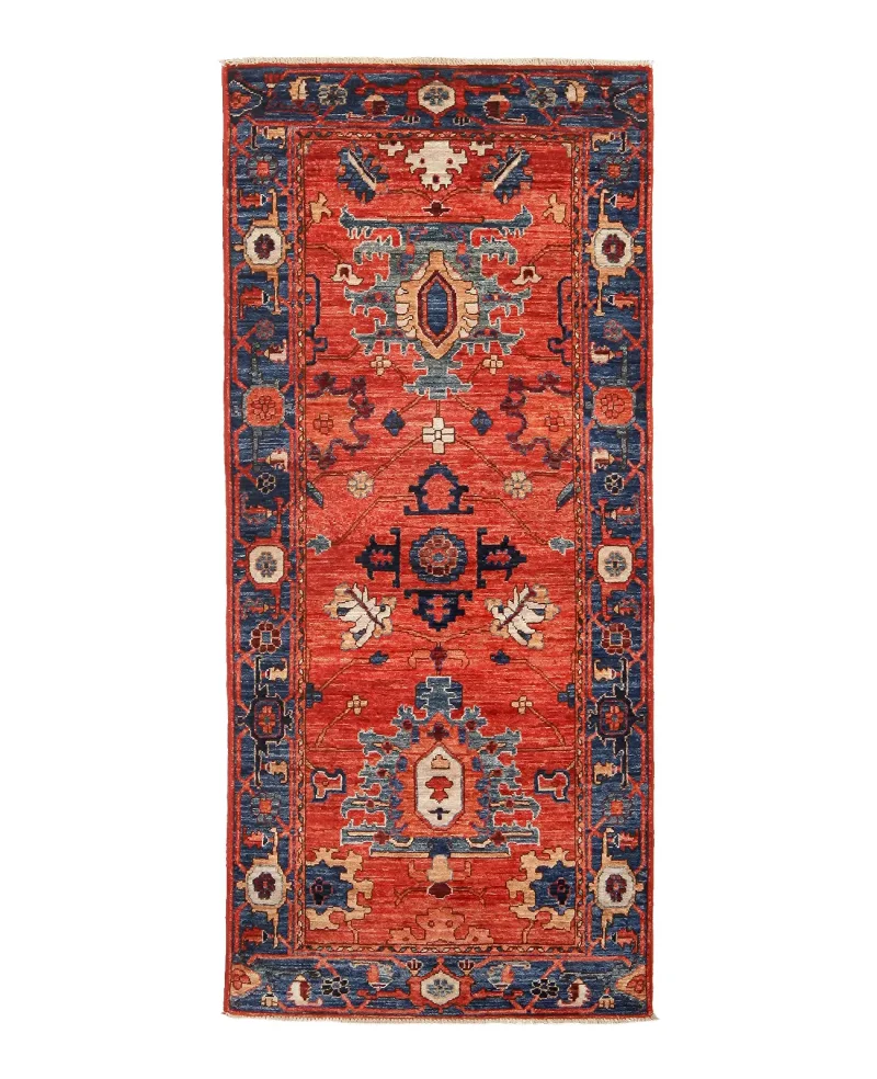 Afghan Fine Aryana Heriz Blue  -  2' 8'' x  6' 
