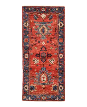 Afghan Fine Aryana Heriz Blue - 2' 8'' x 6'