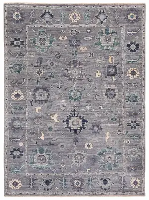Afghan Fine Aryana Heriz Grey - 4' 10'' x 6' 6''
