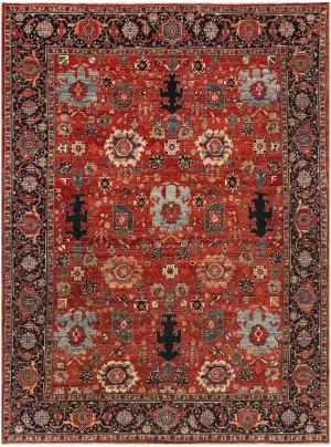 Afghan Fine Aryana Heriz Rust - 8' 2'' x 10' 5''