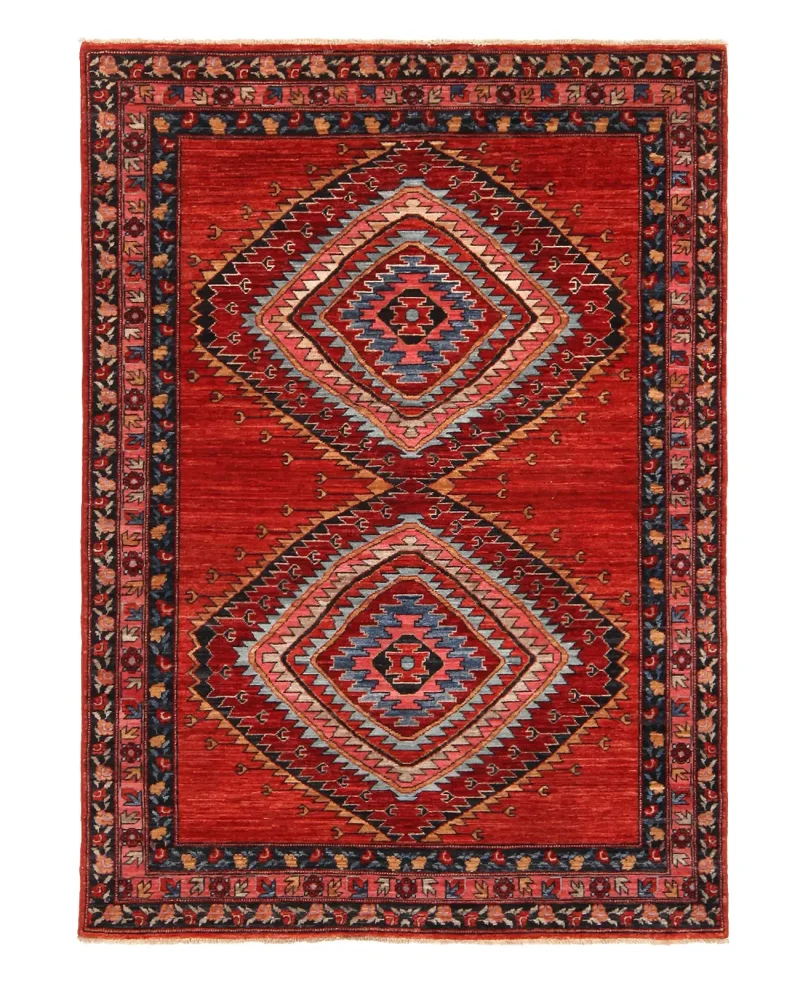 Afghan Fine Aryana Kazak Red  -  4' 4'' x  6' 