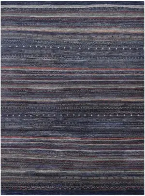 Afghan Gabbeh Gabbeh Navy - 9' x 11' 8''