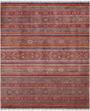 Afghan Khorjin Samarkand Red/Multi - 8' 11'' x 12' 6''