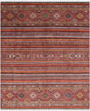 Afghan Khorjin Samarkand Red/Multi - 8' 10'' x 11' 9''
