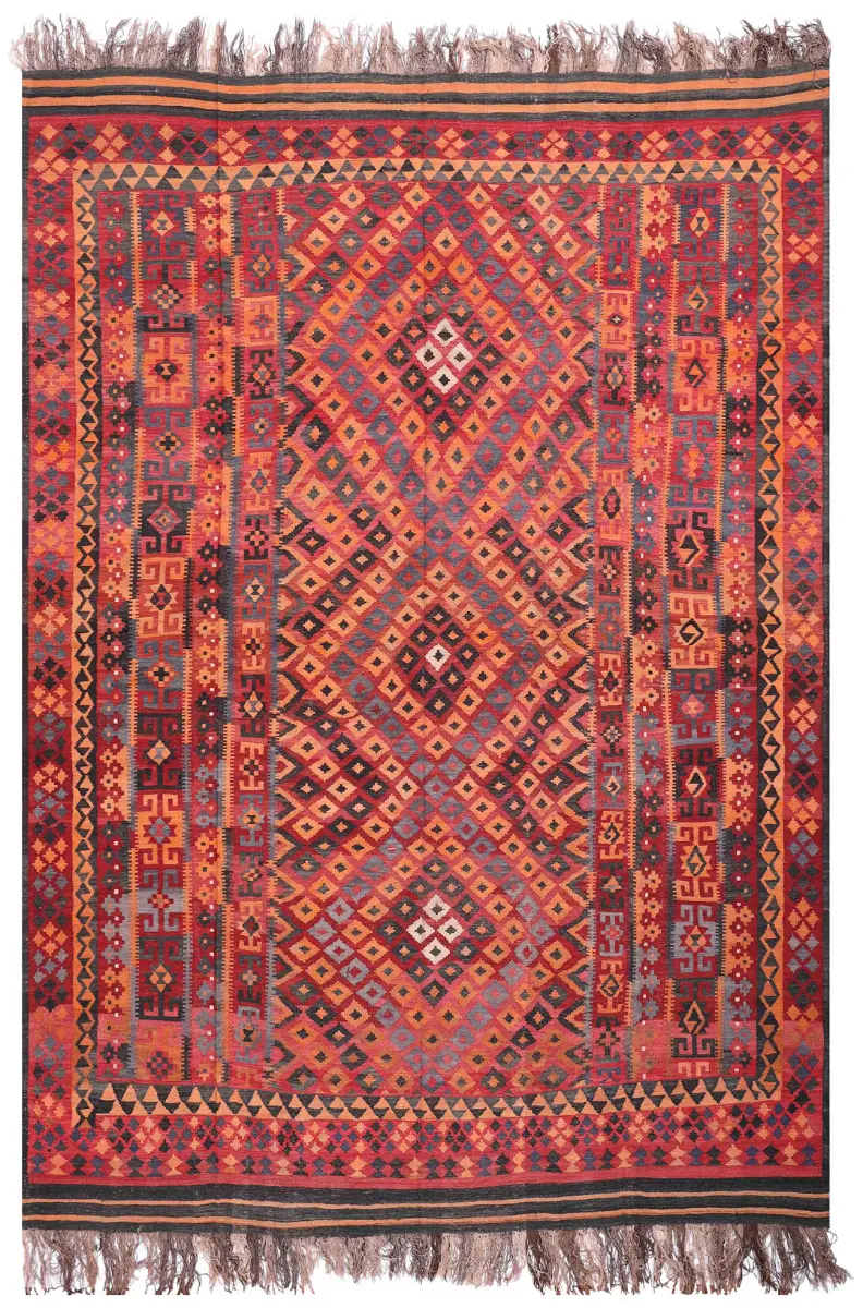 Afghan Kilim Kilim Red  -  10' 6'' x  14' 11''
