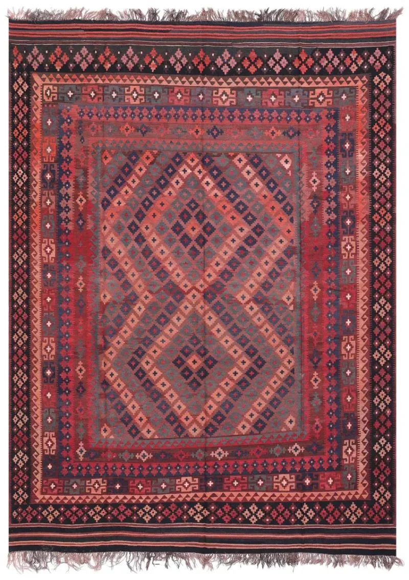 Afghan Kilim Kilim Red/Multi  -  9' 6'' x  13' 3''
