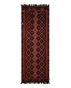 Afghan Kilim Kilim Red - 5' 4'' x 15' 5''