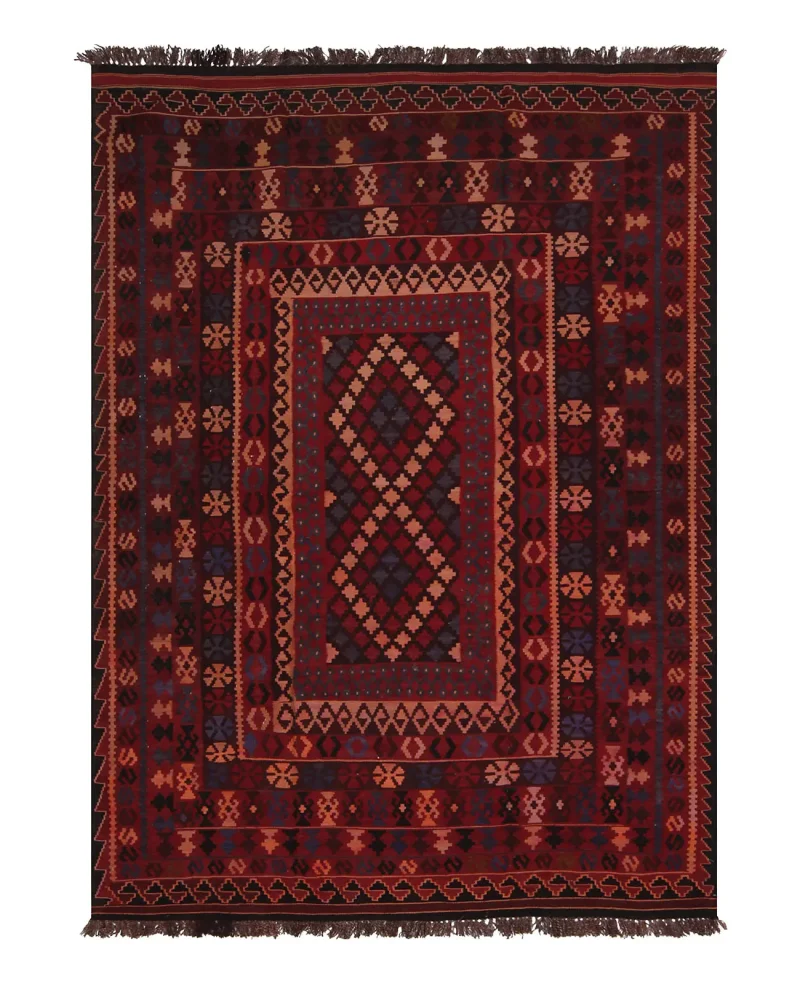 Afghan Kilim Kilim Red  -  6' 4'' x  9' 9''