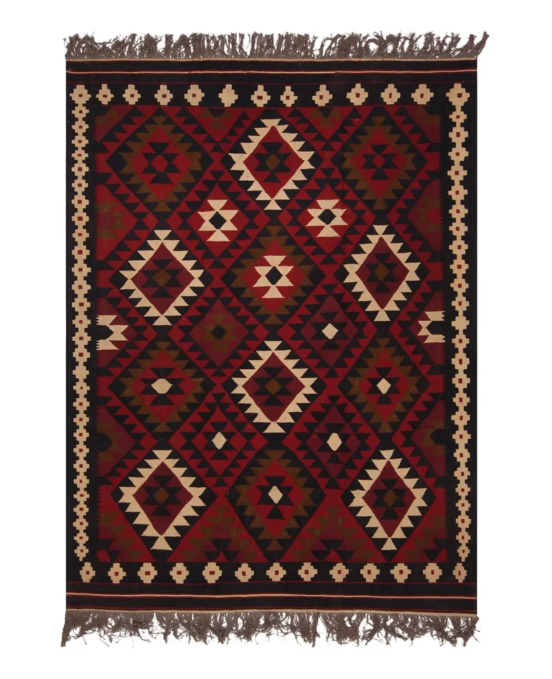 Afghan Kilim Kilim Red  -  6' 7'' x  9' 8''