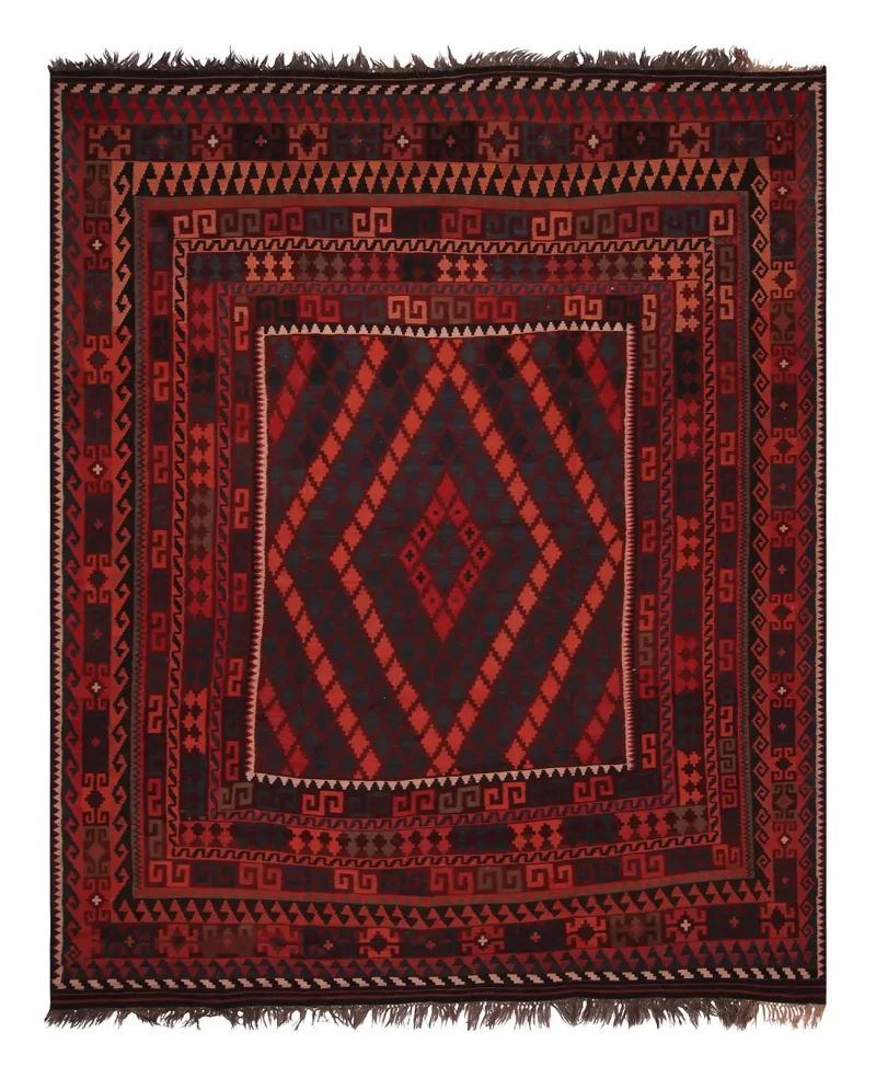 Afghan Kilim Kilim Red  -  7' 9'' x  10' 3''