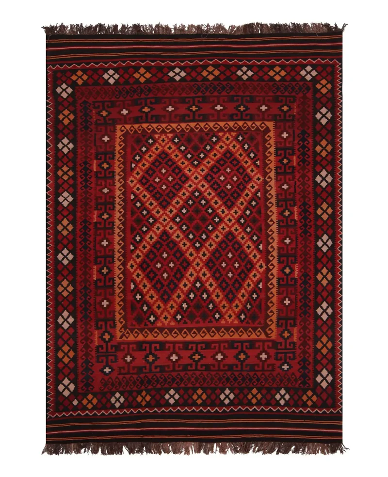 Afghan Kilim Kilim Red  -  6' 7'' x  10' 