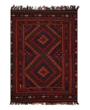 Afghan Kilim Kilim Red - 6' 10'' x 10' 2''