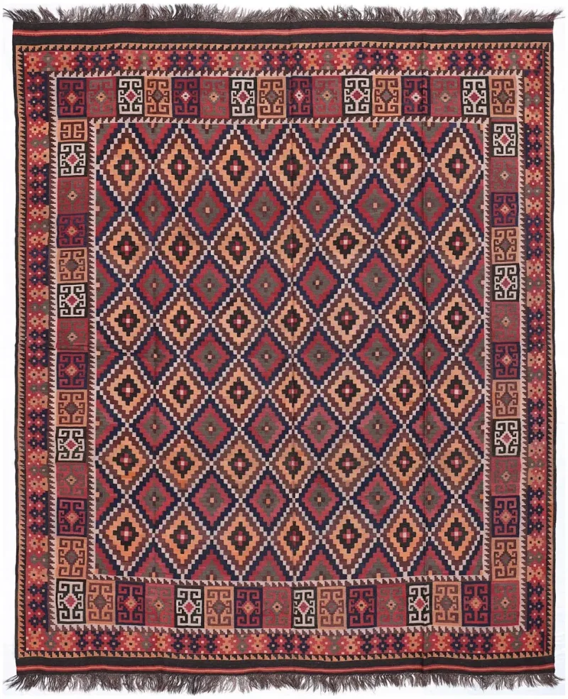 Afghan Kilim Kilim Red  -  9' 6'' x  12' 2''