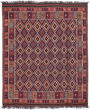 Afghan Kilim Kilim Red - 9' 6'' x 12' 2''