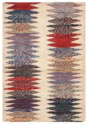 Afghan Luri Gabbeh Beige - 4' 2'' x 5' 8''