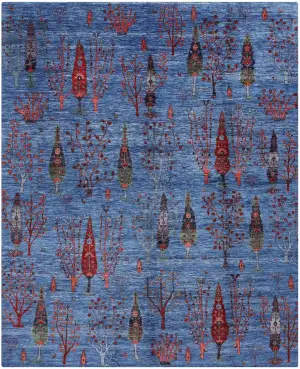 Afghan Luri Gabbeh Blue - 8' x 10' 2''