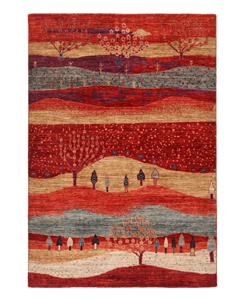 Afghan Luri Luri Blue  -  4' 2'' x  6' 