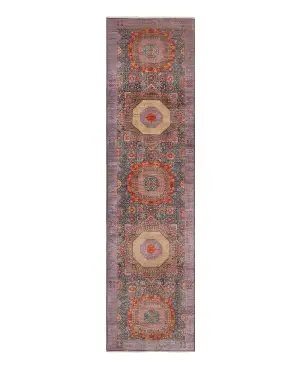 Afghan Mamluk Mamluk Lavender - 2' 6'' x 9' 10''