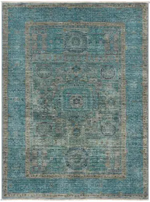Afghan Mamluk Mamluk Blue - 3' 4'' x 4' 9''