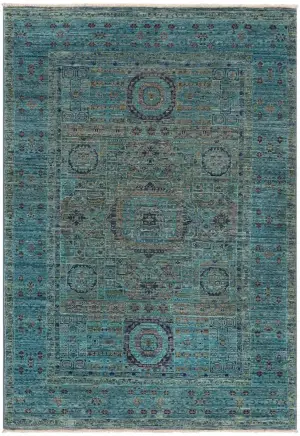 Afghan Mamluk Mamluk Blue - 3' 2'' x 4' 10''
