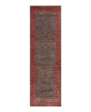 Afghan Mamluk Mamluk Blue/Red - 2' 8'' x 8' 2''