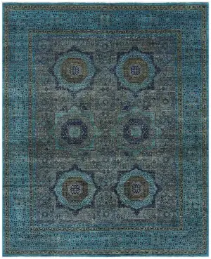 Afghan Mamluk Mamluk Blue - 8' 3'' x 10' 1''