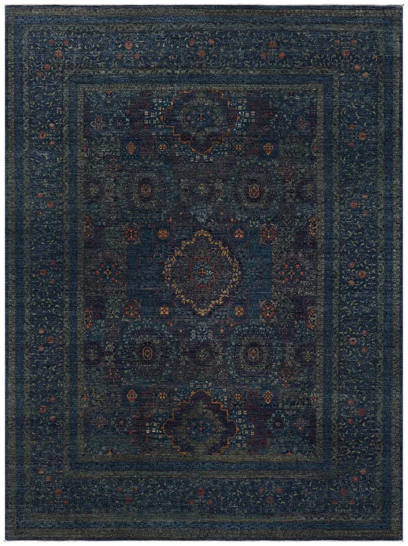 Afghan Mamluk Mamluk Blue  -  8' 8'' x  11' 10''