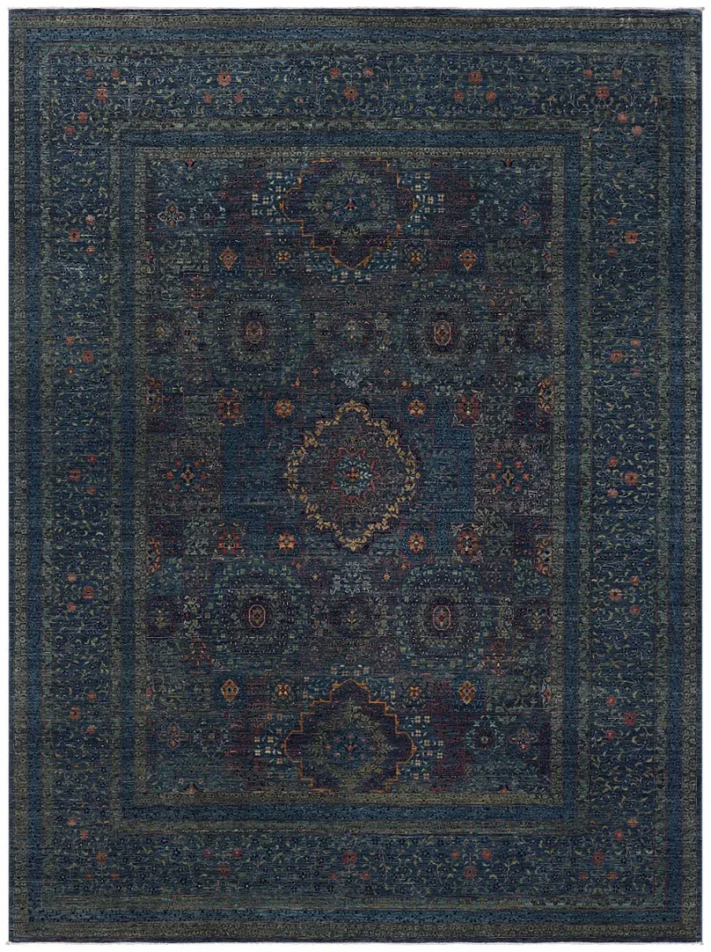 Afghan Mamluk Mamluk Blue  -  8' 8'' x  11' 10''